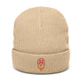 S.J. Creamsicle Dream Theme Ribbed knit beanie
