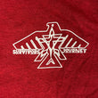 Load image into Gallery viewer, We Live in Strength (Sickle Cell Awareness) Heathered Cherry Red T-Shirt