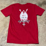 We Live in Strength (Sickle Cell Awareness) Heathered Cherry Red T-Shirt