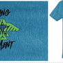 Living in the Moment Shirt (Sapphire Blue/Lime Green)