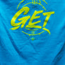 Let's Get It T-Shirt (Heather Sapphire/ Lime Green)