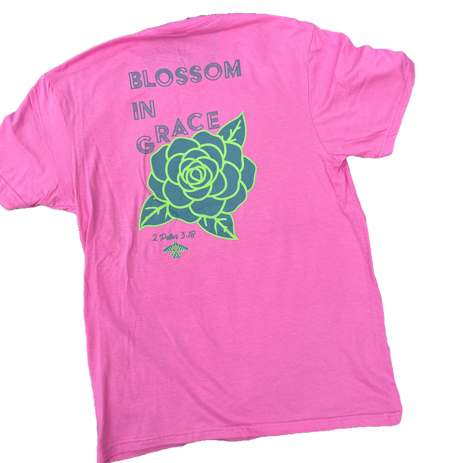 Blossom in Grace Tee (Fuchsia Pink)