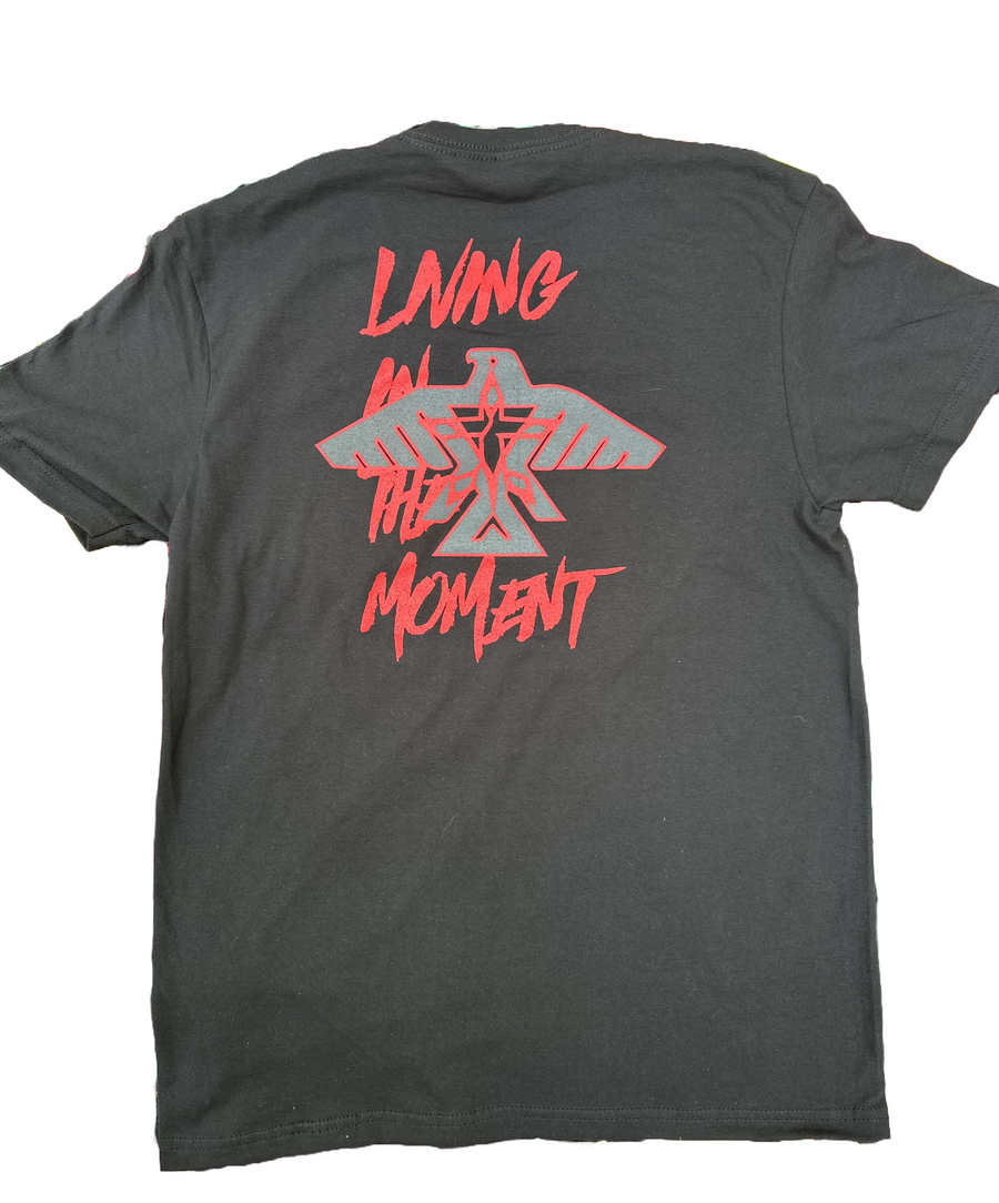 Living in the Moment T-Shirt (Black/ Red/Charcoal)