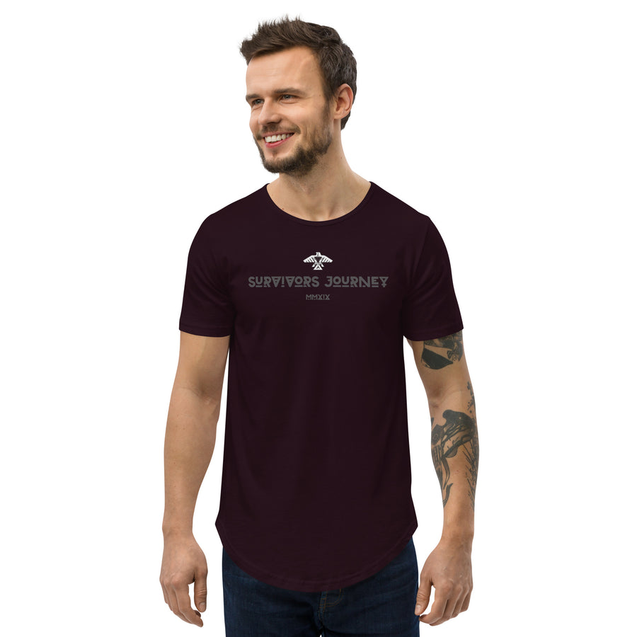 S.J. Logo Men's Curved Hem T-Shirt