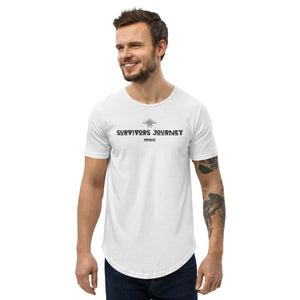 S.J. Logo Men's Curved Hem T-Shirt