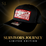 S.J. Limited Edition Fabric Patch Hat — White & Red; example fabric pattern
