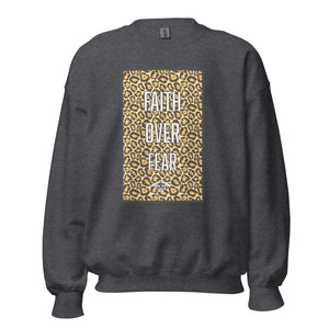 Faith Over Fear Cheetah Print Sweatshirt (Multiple Colors)