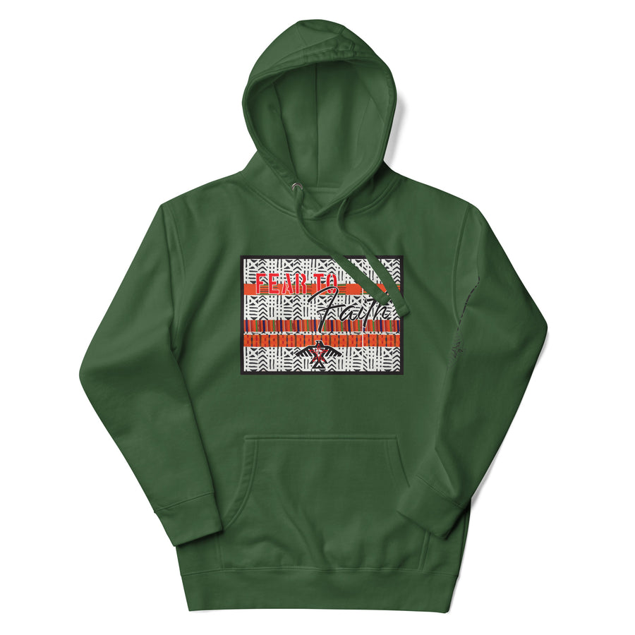 Fear to Faith African Kente Clothe Hoodie ( Limited Edition)