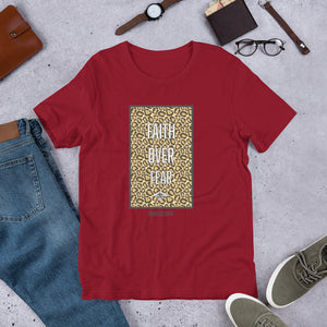 Faith Over Fear Cheetah Print T-Shirt (Multiple Colors)