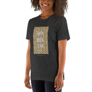 Faith Over Fear Cheetah Print T-Shirt (Multiple Colors)
