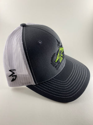 S.J. Victor Trucker Hat (Heather Grey/White/Lime Green)