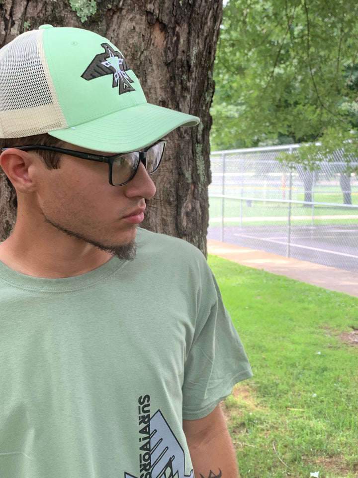 S.J. Trucker Hat (Mint/Cream)