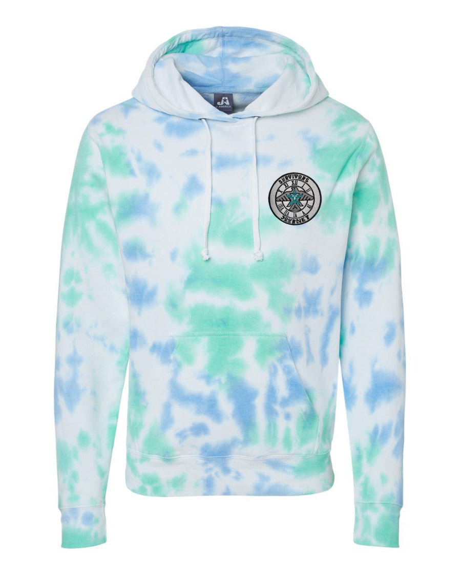 S.J. Ocean Waves Tie Dye Patch Hoodie (Limited Edition)