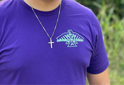 S.J. Logo T-Shirt (Purple/ Mint)