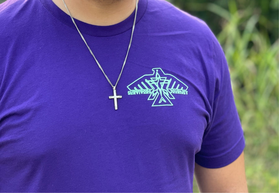 S.J. Logo T-Shirt (Purple/ Mint)