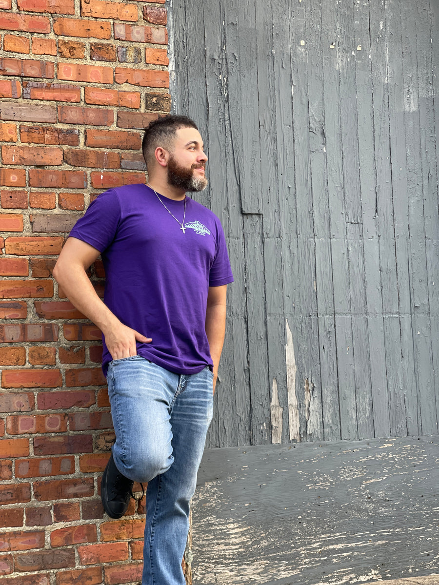 S.J. Logo T-Shirt (Purple/ Mint)