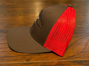 S.J. Trucker Hat (charcoal/red)