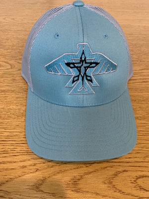 S.J. Trucker Hat (grey/sky blue/black)