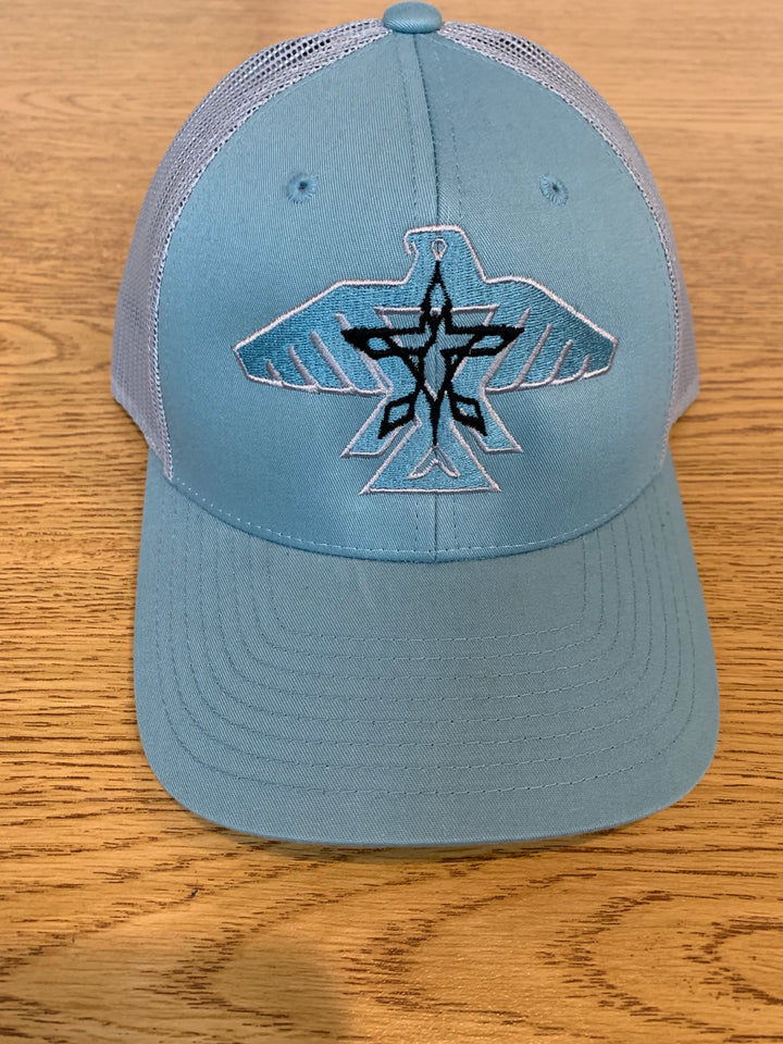 S.J. Trucker Hat (grey/sky blue/black)
