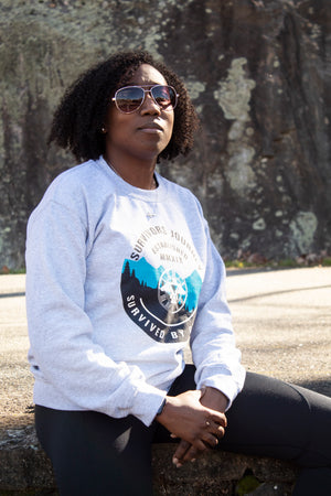 Survived By Grace Mountain View Crewneck Sweatshirt