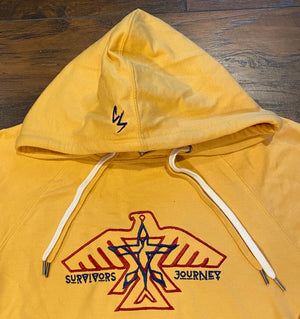 S.J. Logo Lightweight Hoodie (Harvest Gold/Navy/Deep Red)