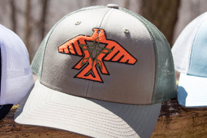 S.J. Trucker Hat (grey, OR Green,Orange)